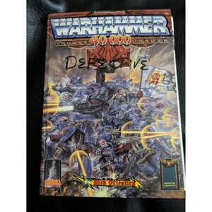 1987 Warhammer 40000 Rogue Trader 1st Edition Rulebook GW Hard Cover As Is